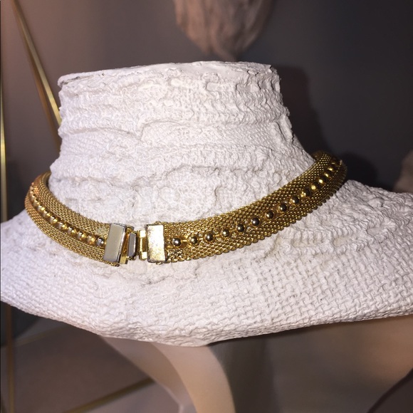 1920s Style - Vintage Gold Lariat mesh necklace - Picture 5 of 7